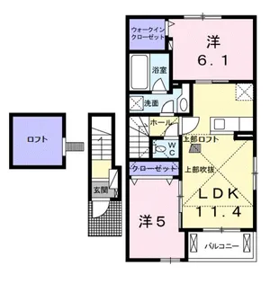 アルモニー倉敷3【2階】の間取り