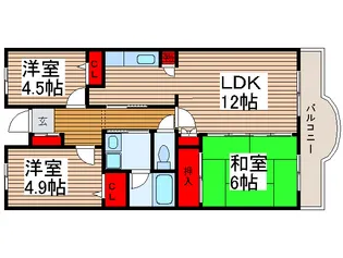 ひばり浦和【2階】の間取り