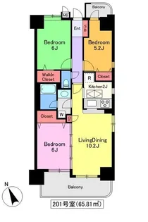 東急ドエル・アルス目黒不動前【2階】の間取り