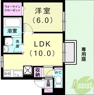 グランドゥール【1階】の間取り
