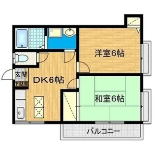 メゾン渡月【2階】の間取り