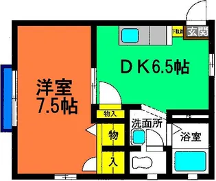 カモミール西大島【2階】の間取り