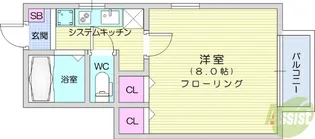 メゾン・ルエ長町南【1階】の間取り