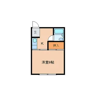 フォーブル幸町 B【2階】の間取り