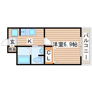 グランドール参番館【1階】の間取り