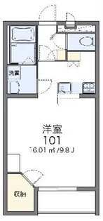 レオパレスベルコンフォート【3階】の間取り