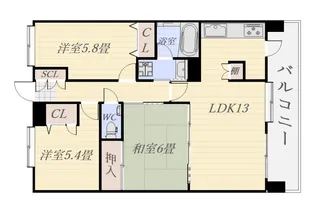 ロフティ郡元駅前1003号【10階】の間取り
