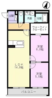 NBマンションII【2階】の間取り