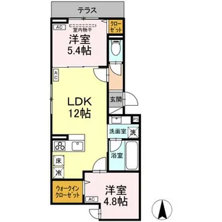D-PRECIOUS深大寺東町【1階】の間取り
