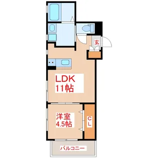 プルメリアパーク【4階】の間取り