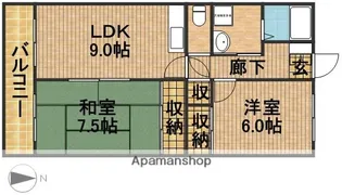 ハーモニー和合I【3階】の間取り