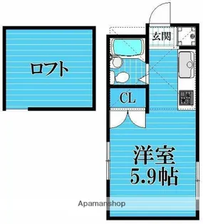 アップルハウス弘明寺2【1階】の間取り