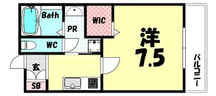 ワコーレヴィータ魚崎北町【1階】の間取り