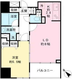 VIA LATTEA笹塚【7階】の間取り