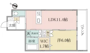 (シニア限定)へーベルヴィレッジ与野本町Lupinus【1階】の間取り
