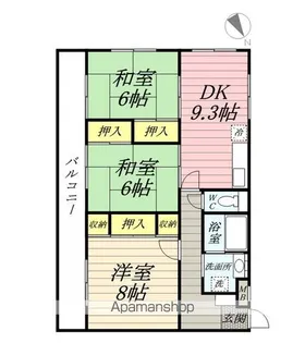 ルミエール篠原【3階】の間取り