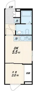 Fullea神楽坂【1階】の間取り