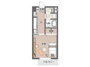 ファーニッシュド・ステイ松本市岡田松岡【2階】の間取り