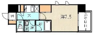 レジデンス本町靭公園(旧:レジディア靭公園)【5階】の間取り