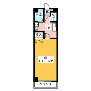 グランドールスクエア【2階】の間取り