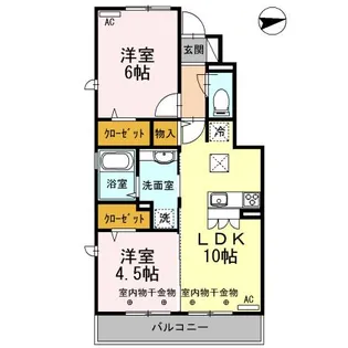 サンピラー【1階】の間取り