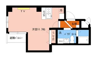 エクロール武蔵藤沢【4階】の間取り