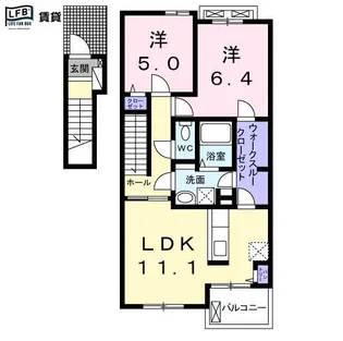 ヴィオラ III【2階】の間取り