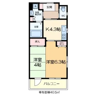 さくら弐番館【1階】の間取り
