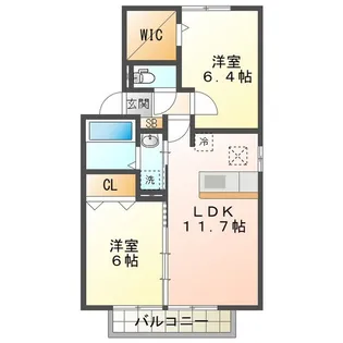 グレイス アベニュー 上浜町 B【1階】の間取り