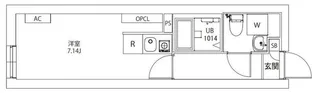 AXIA M-City武蔵小山【2階】の間取り