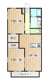 Villa East【1階】の間取り