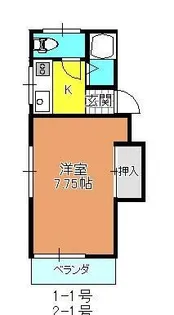 ハイツ93【1階】の間取り