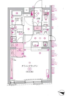 ベルシードステアー西大井【1階】の間取り