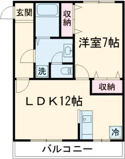 ヴィアステージ清原台B【3階】の間取り