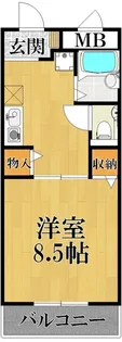エポック甲子園口【3階】の間取り