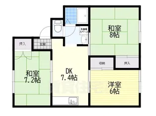シャルム山栄【2階】の間取り