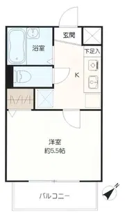 スカイコート東日本橋【2階】の間取り