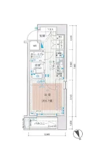 プレール・ドゥーク東京ベイ【8階】の間取り