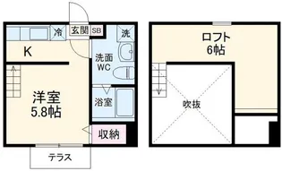 スプレンダー【1階】の間取り