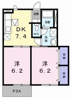 グリーンコート【1階】の間取り