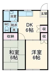 グリーンコーポII【1階】の間取り
