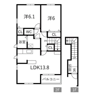 ソレイユの丘【2階】の間取り