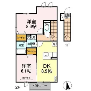 セジュール雅【2階】の間取り