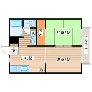 カーサ・サクラ【2階】の間取り