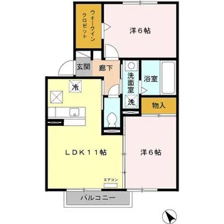 リビング B【1階】の間取り