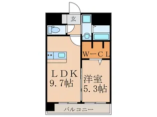 THE SQUARE Glory Residence【9階】の間取り