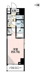 プレール・ドゥーク文京湯島【7階】の間取り