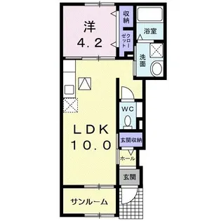 cherry lane【1階】の間取り