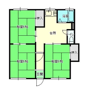 ハイツスクールサイド【2階】の間取り