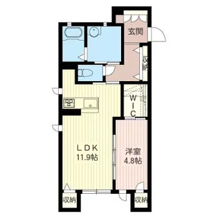 あおばコンフオート【1階】の間取り